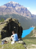 [Temple and Moraine Lake]